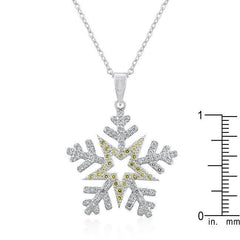 Pave Snowflake Pendant - Flyclothing LLC