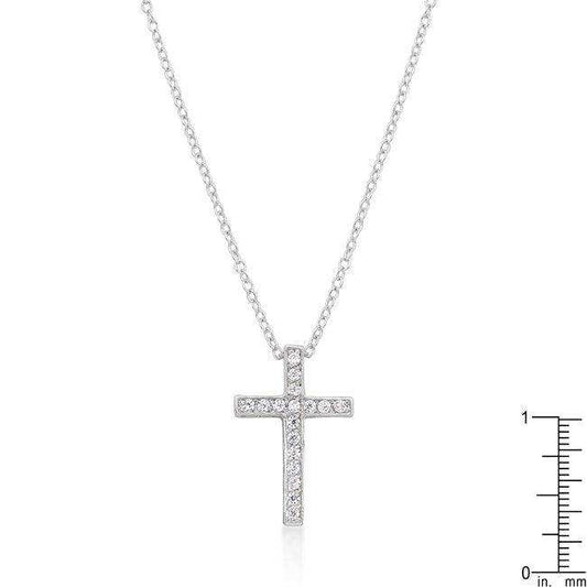 Cubic Zirconia Bling Cross Pendant - JGI - Flyclothing LLC