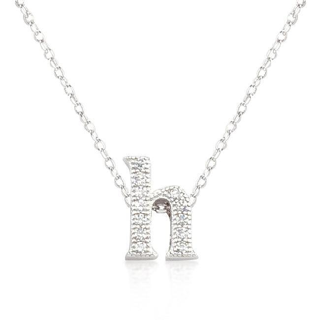 Micro-Pave Initial H Pendant - JGI