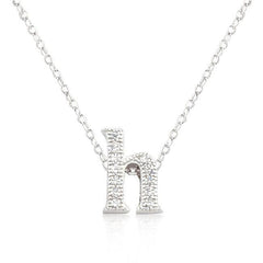 Micro-Pave Initial H Pendant - JGI