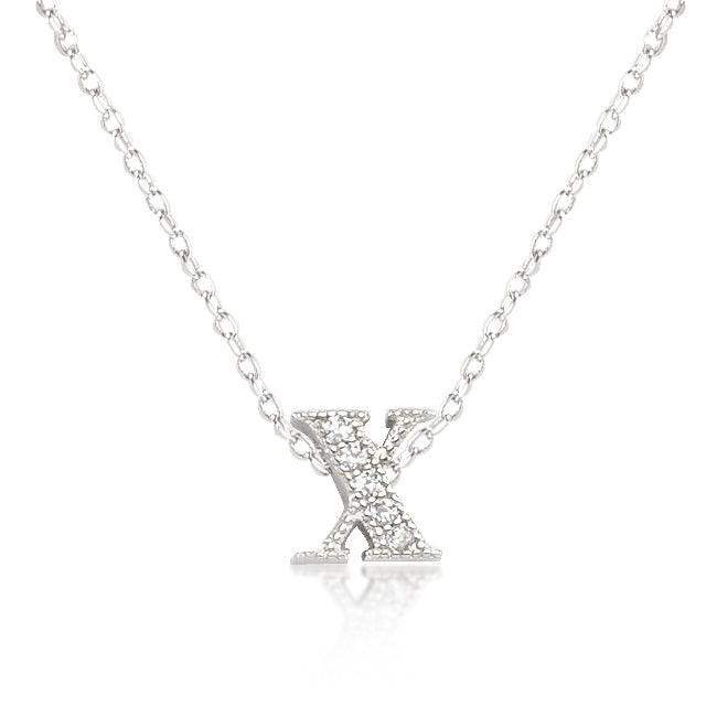 Micro-Pave Initial X Pendant - JGI - Flyclothing LLC