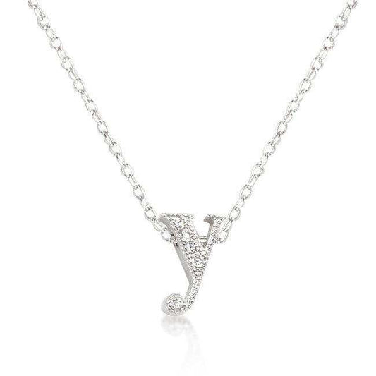 Micro-Pave Initial Y Pendant - JGI - Flyclothing LLC