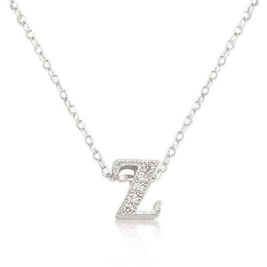 Micro-Pave Initial Z Pendant - JGI - Flyclothing LLC