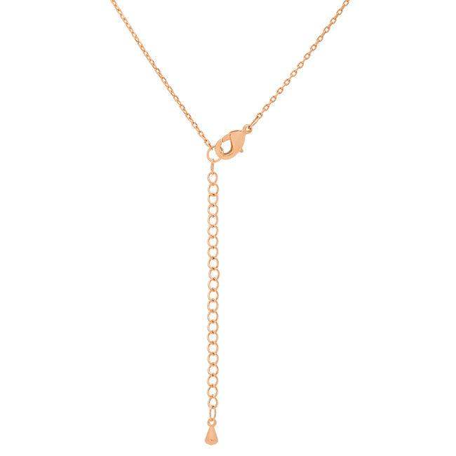 Rose Gold Finish Initial F Pendant - JGI - Flyclothing LLC
