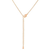 Rose Gold Finish Initial F Pendant - JGI - Flyclothing LLC