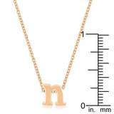Rose Gold Finish Initial N Pendant - JGI - Flyclothing LLC