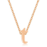 Rose Gold Finish Initial T Pendant - JGI - Flyclothing LLC
