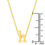 Golden Initial H Pendant - JGI - Flyclothing LLC