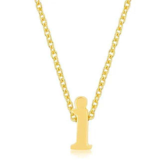 Golden Initial I Pendant - JGI - Flyclothing LLC