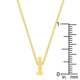 Golden Initial I Pendant - JGI - Flyclothing LLC
