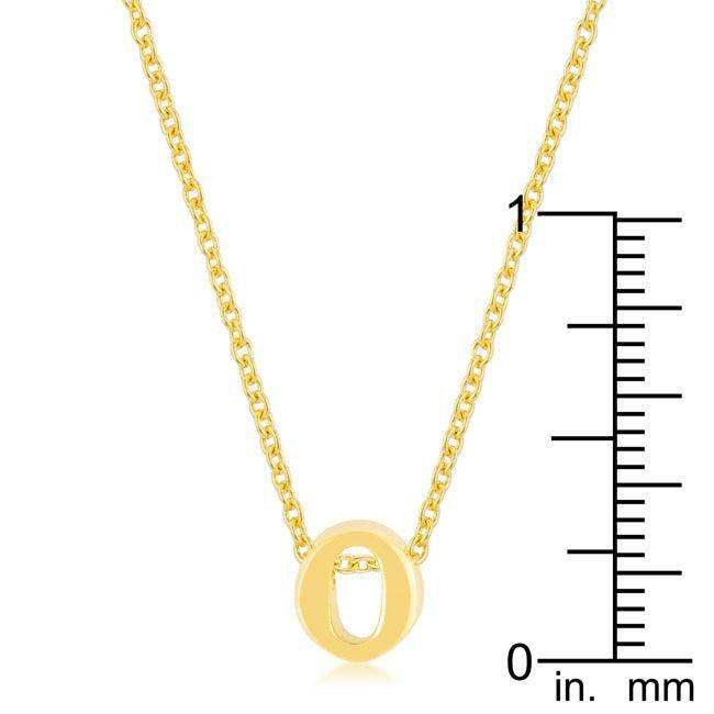 Golden Initial O Pendant - JGI - Flyclothing LLC