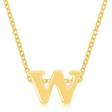 Golden Initial W Pendant - JGI - Flyclothing LLC