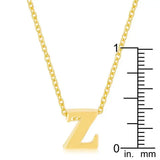 Golden Initial Z Pendant - JGI - Flyclothing LLC