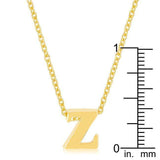 Golden Initial Z Pendant - JGI - Flyclothing LLC