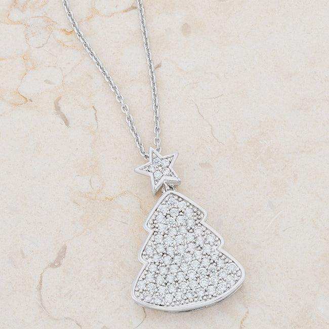 Clear Christmas Tree Drop Necklace - JGI - Flyclothing LLC