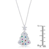 Multicolor Christmas Tree Drop Necklace - JGI - Flyclothing LLC