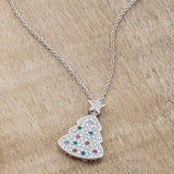 Multicolor Christmas Tree Drop Necklace - JGI - Flyclothing LLC