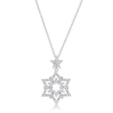 Stella 0.3ct CZ Rhodium Star Drop Necklace - JGI - Flyclothing LLC