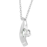 Cubic Zirconia Twist Pendant - JGI - Flyclothing LLC