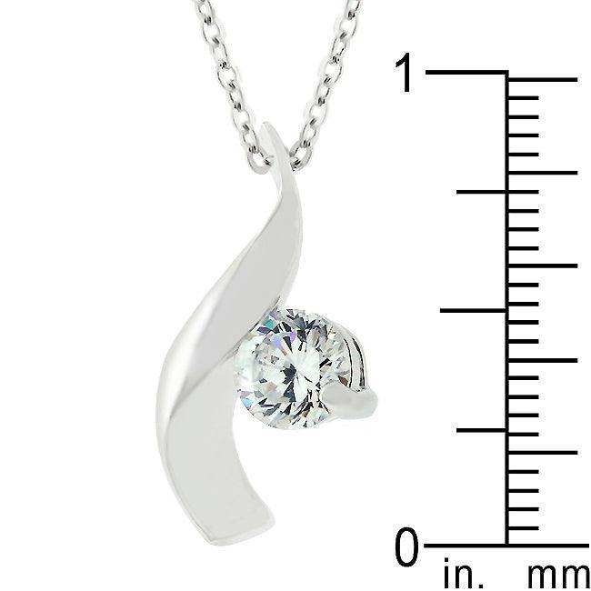 Cubic Zirconia Twist Pendant - JGI - Flyclothing LLC