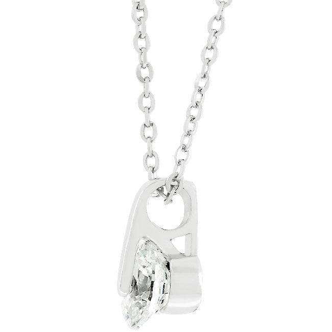 Classic Solitaire Cubic Zirconia Pendant - JGI - Flyclothing LLC