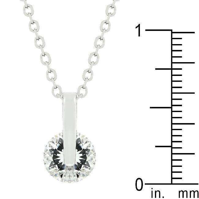 Classic Solitaire Cubic Zirconia Pendant - JGI - Flyclothing LLC
