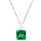 Dual Cubic Zirconia Square Pendant - JGI - Flyclothing LLC