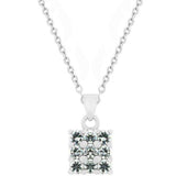 Dual Cubic Zirconia Square Pendant - JGI - Flyclothing LLC