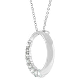Graduated Cubic Zirconia Circle Pendant - JGI - Flyclothing LLC