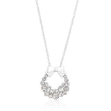 Holiday Wreath Clear Crystal Pendant - JGI - Flyclothing LLC
