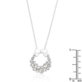 Holiday Wreath Clear Crystal Pendant - JGI - Flyclothing LLC