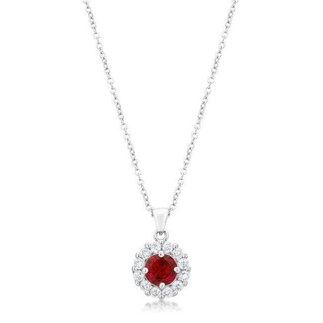 Bella Bridal Pendant in Ruby Red - JGI - Flyclothing LLC