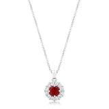 Bella Bridal Pendant in Ruby Red - JGI - Flyclothing LLC