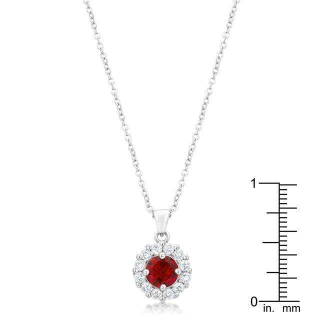 Bella Bridal Pendant in Ruby Red - JGI - Flyclothing LLC
