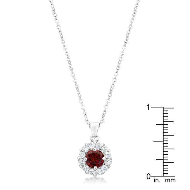 Bella Bridal Pendant in Garnet Red - JGI - Flyclothing LLC