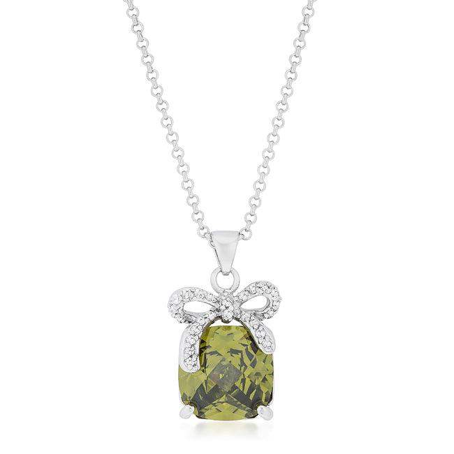 Olivine Pendant with Bow - JGI - Flyclothing LLC