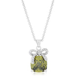 Olivine Pendant with Bow - JGI - Flyclothing LLC