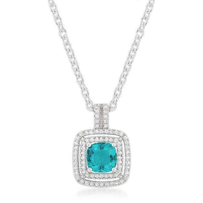Aqua Halo Stud Pendant - JGI - Flyclothing LLC