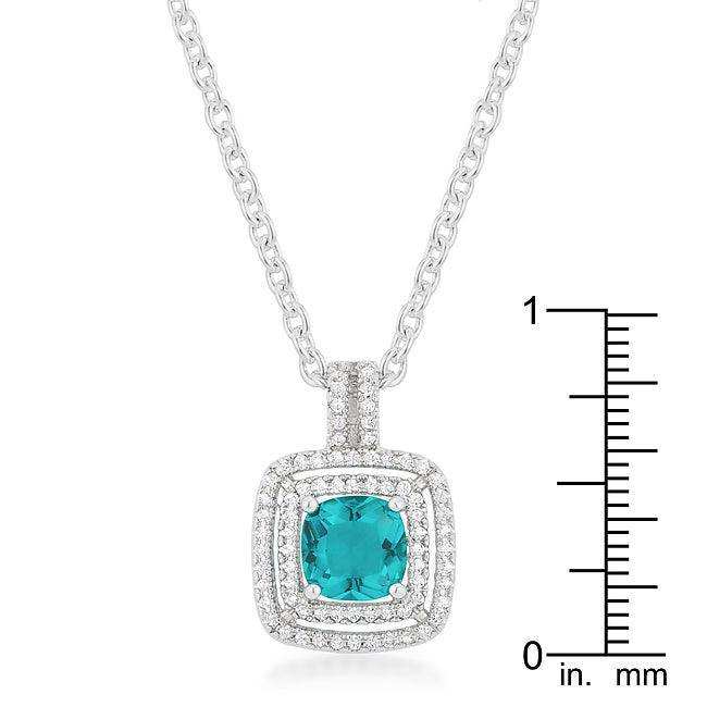 Aqua Halo Stud Pendant - JGI - Flyclothing LLC