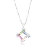 Myra Necklace 10ct Multicolor Rhodium Necklace - JGI - Flyclothing LLC