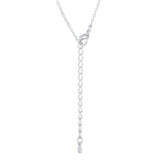 Whimsical Rhodium CZ Butterfly Pendant and Necklace - JGI - Flyclothing LLC