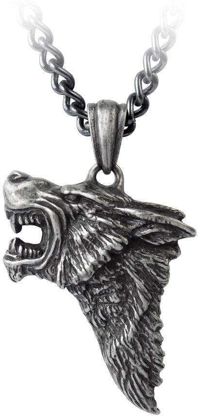 Alchemy Metal-Wear Dark Wolf Pendant - Alchemy Gothic - Flyclothing LLC