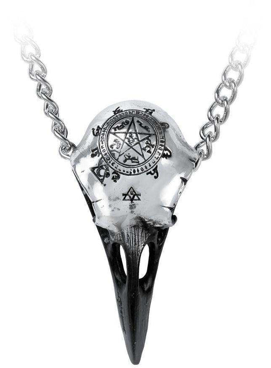 Metalwear Volvan Ravenskull Necklace - Alchemy Gothic - Flyclothing LLC