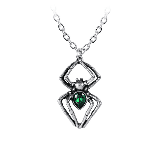 Alchemy Gothic Emerald Spiderling Pendant - Alchemy Gothic - Flyclothing LLC