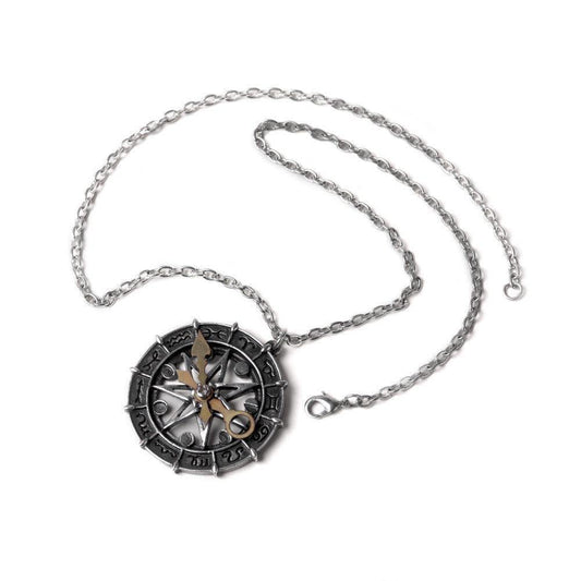 Alchemy Gothic Astro-lunial Compass Pendant - Alchemy Gothic
