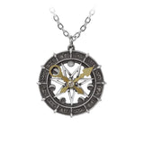 Alchemy Gothic Astro-lunial Compass Pendant - Alchemy Gothic