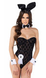 Playboy 8pc Sheer Playboy Bodysuit - Roma Costume