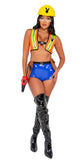 Playboy 4PC Playboy Construction Cutie - Roma Costume