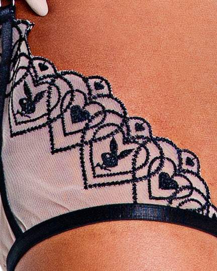 Playboy Bunny Kiss -Piece Chaps Set - Roma Costume - Flyclothing LLC