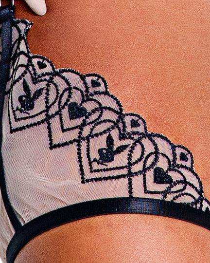 Playboy Bunny Kiss -Piece Chaps Set - Roma Costume - Flyclothing LLC